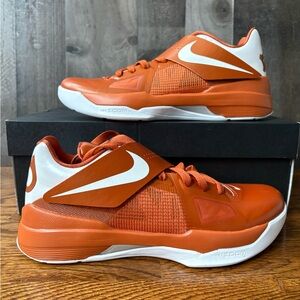 Nike KD 4 Texas Longhorns Basketball Shoes Size 7.5 Men’s Texas PE NEW